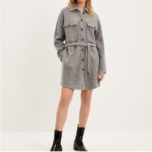 Frank & Oak Gray Wool Dress/Shacket - S